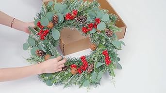 ナンキンハゼのミニリースハ―フリース　New year wreath ナンキンハゼのミニリースハ―フリースNew year wreath